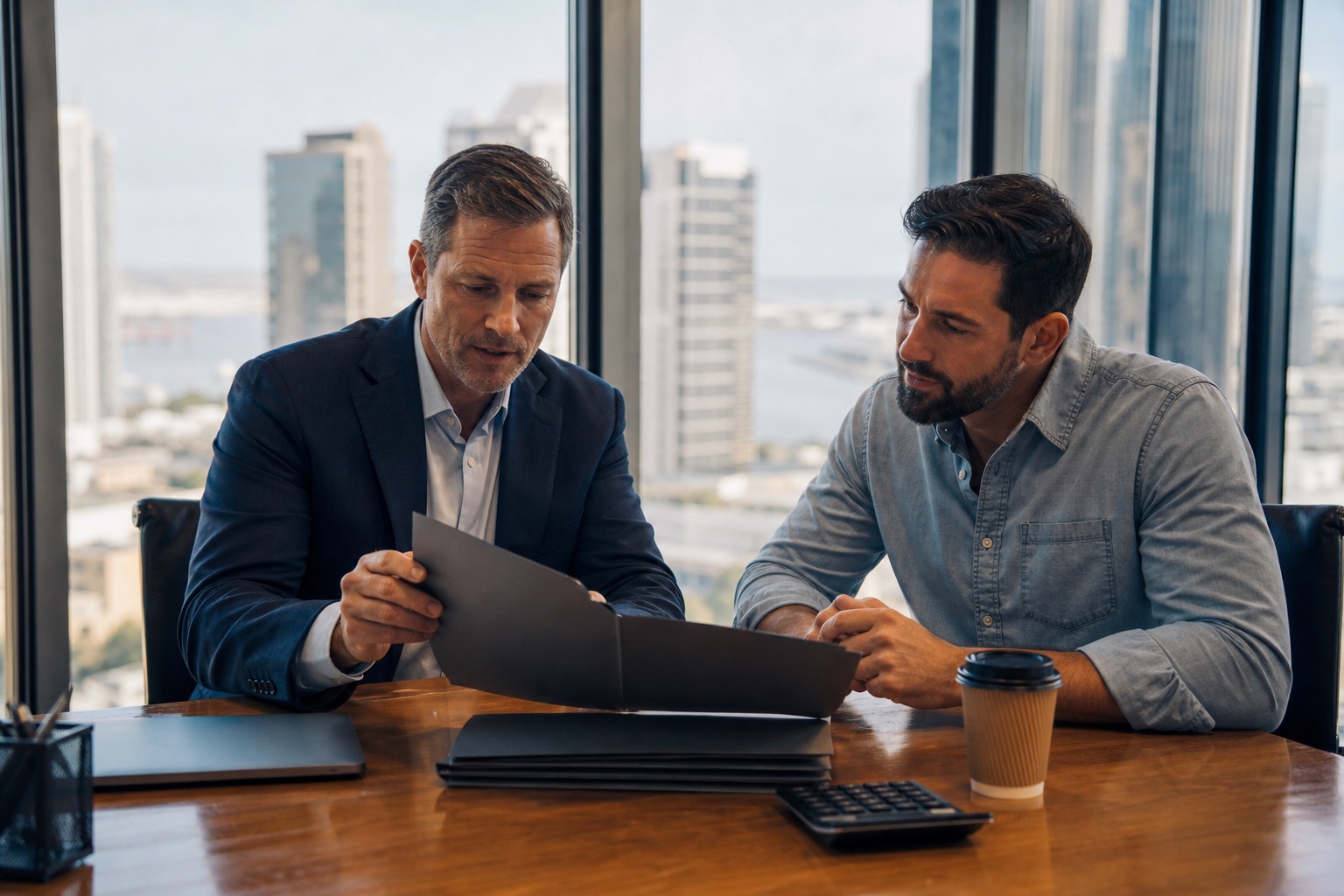 A San Diego accountant business at work