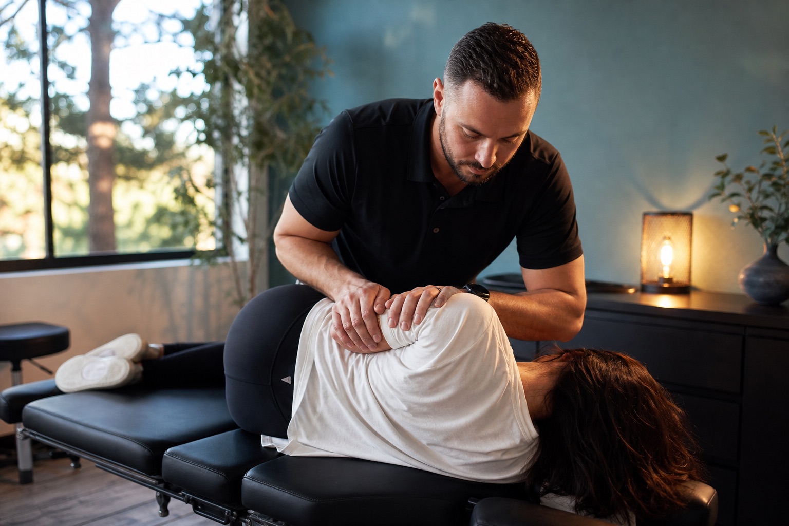 A San Diego chiropractor business at work