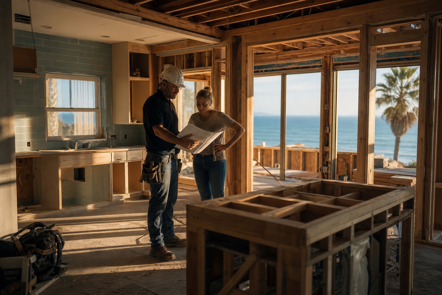 A San Diego contractor business at work