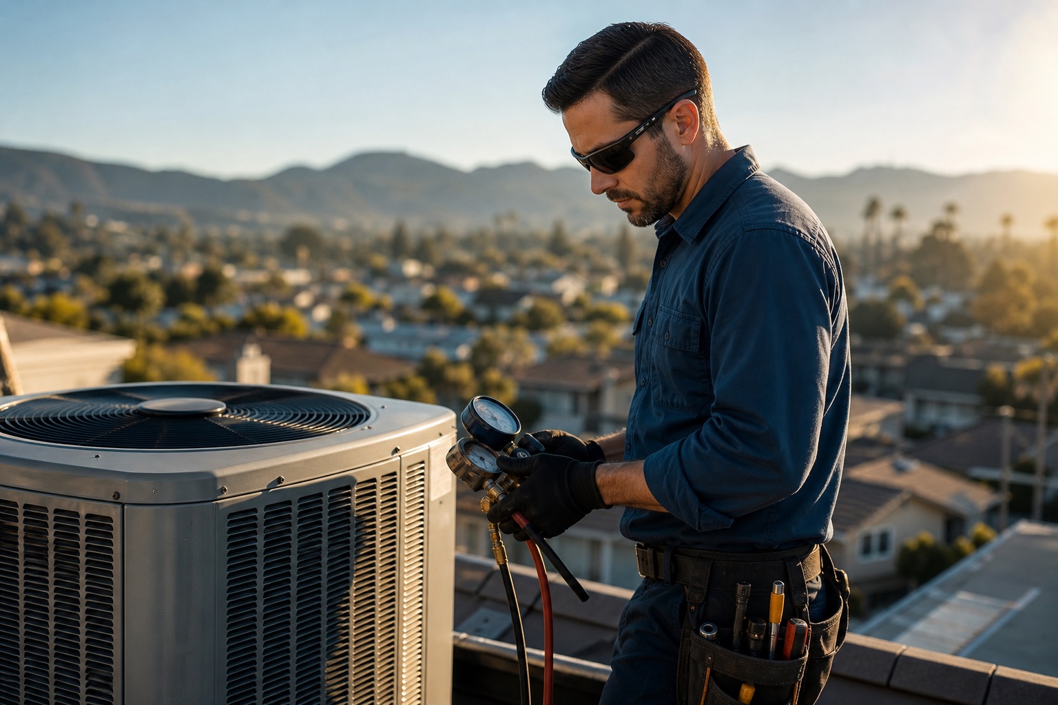 A San Diego hvac companie business at work